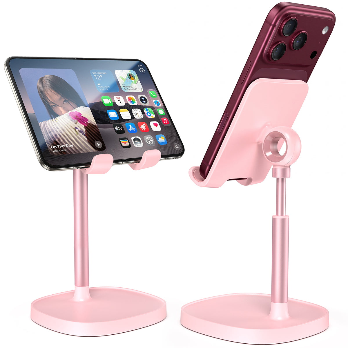 LISEN Desk Phone Stand Holder, Gifts for Teen Girls Women Room Decor Stuff