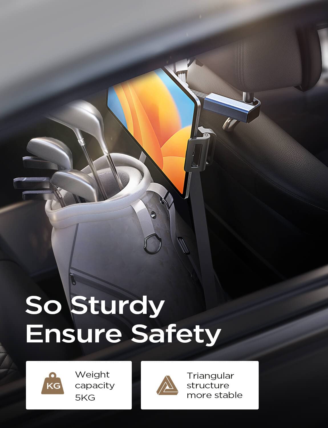 Lisen タブレットマウント ヘッドレスト