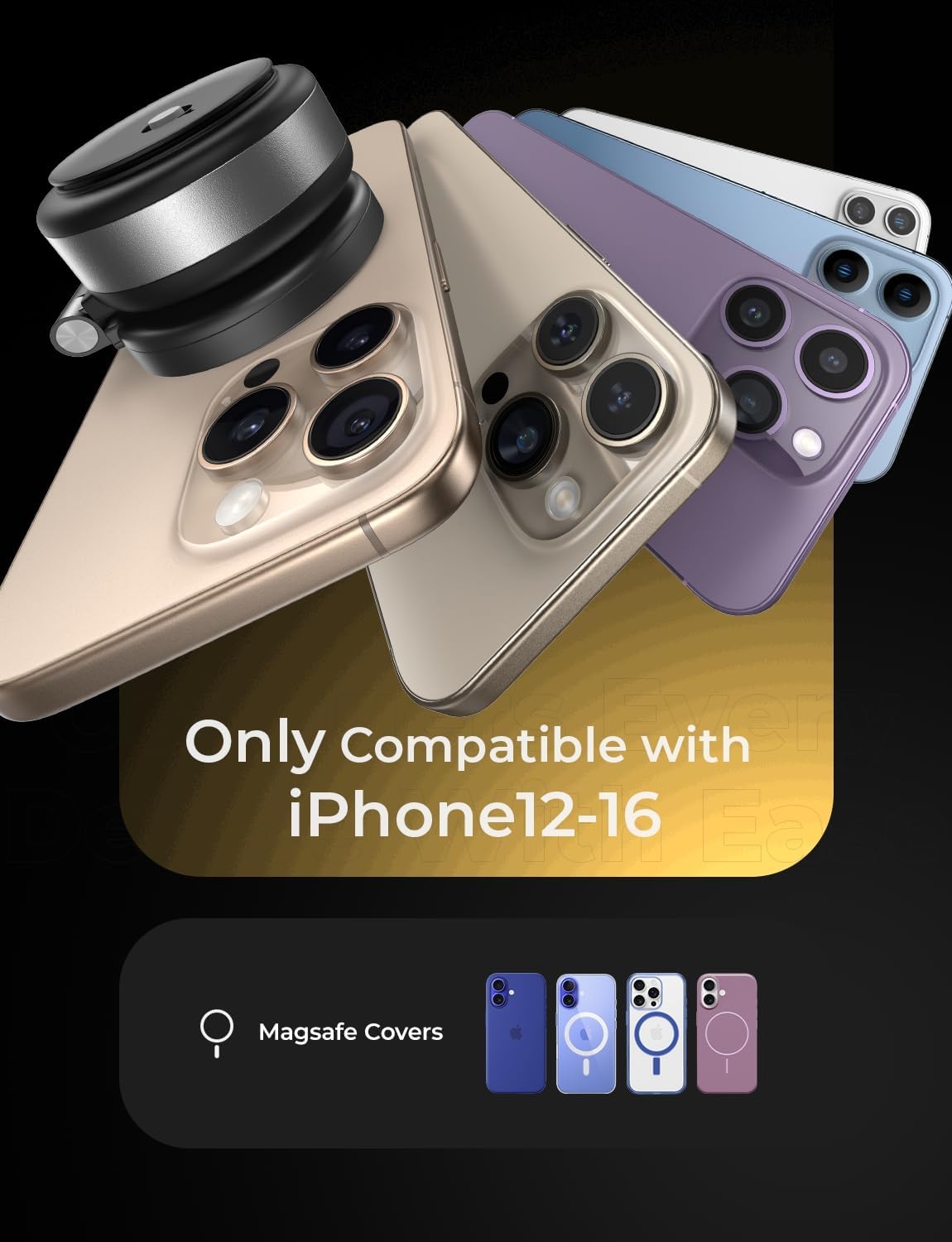 LISEN 電動吸盤式スマホマウント