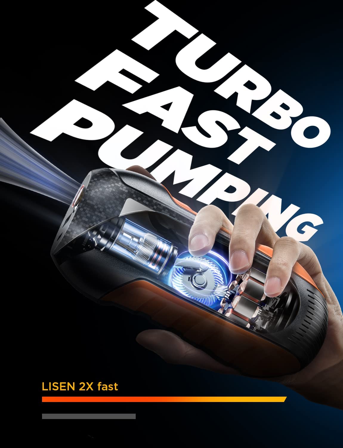 Lisen ポータブルタイヤインフレーター