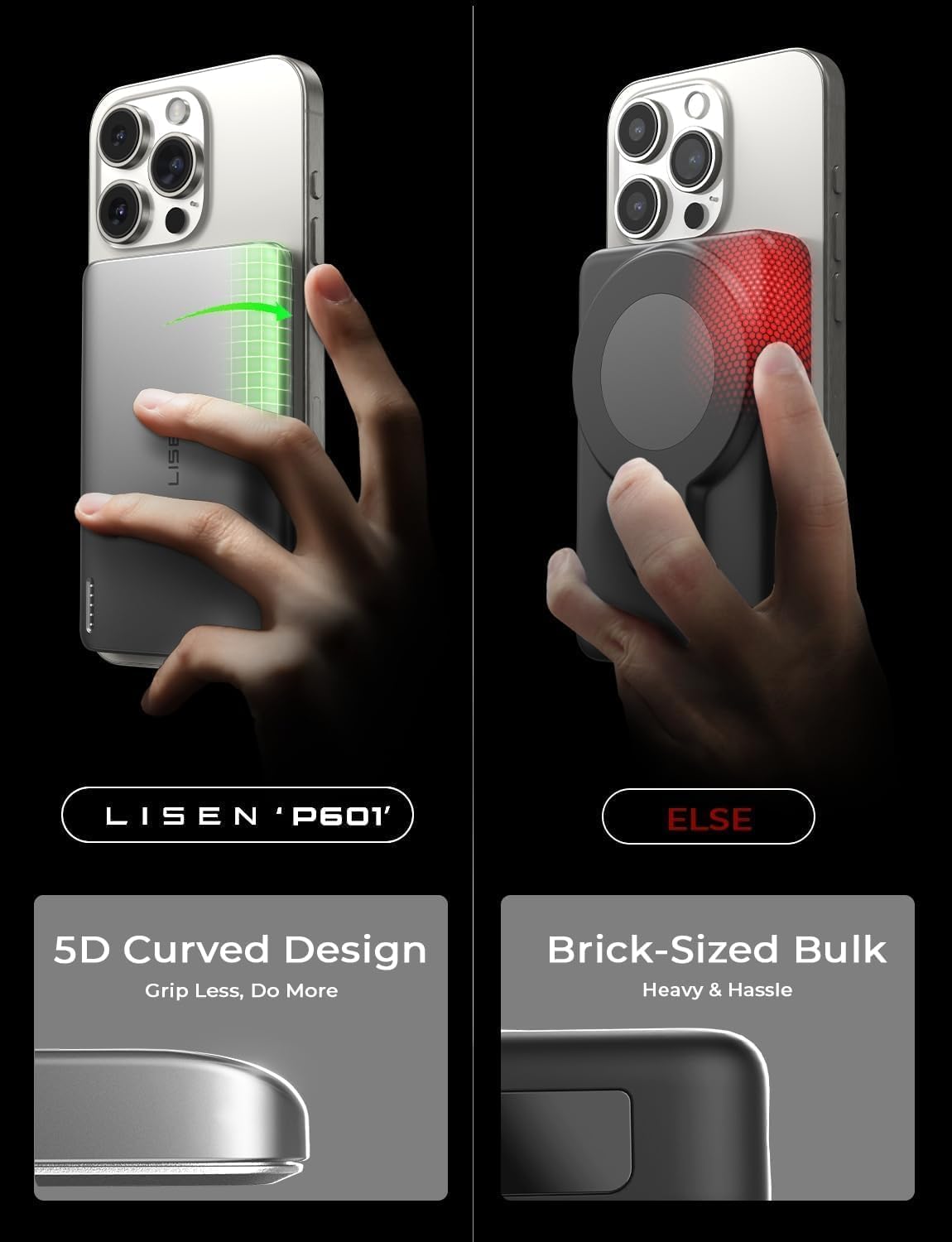 LISEN ミニ Magsafe パワーバンク