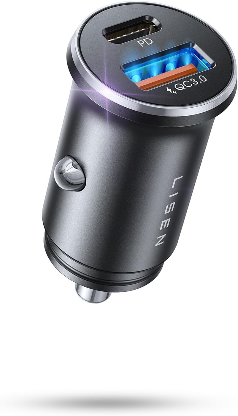 LISEN Mini USB C Car Charger