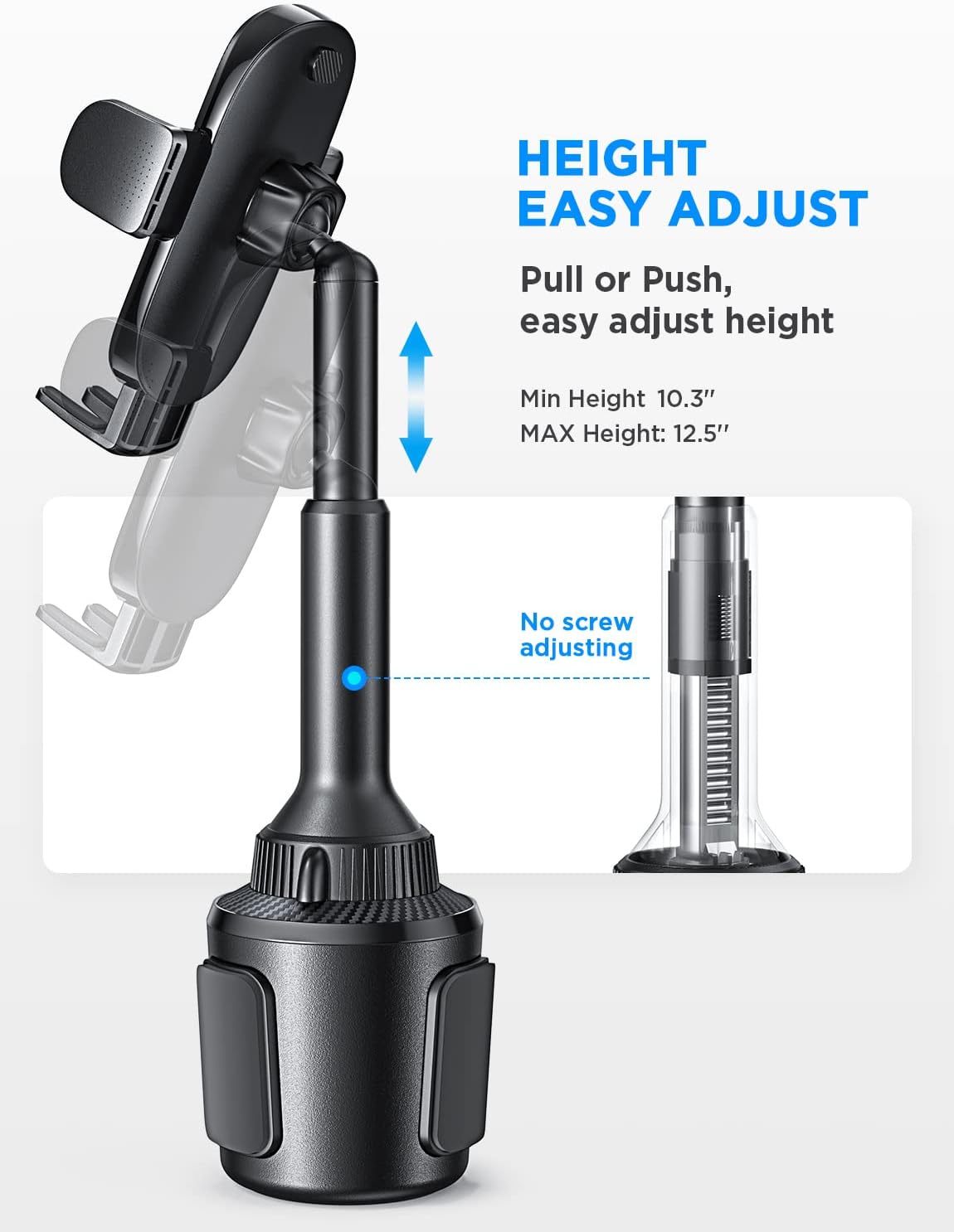 Lisen カップホルダー 車用スマホマウント