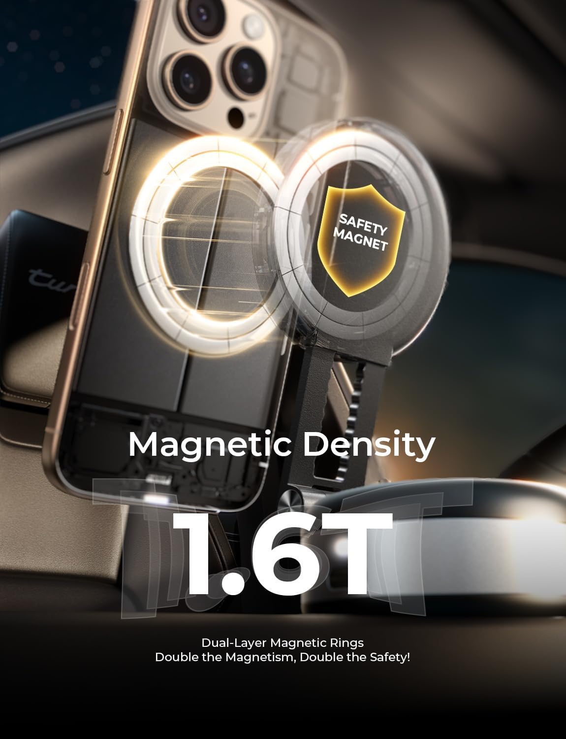 LISEN 電動吸盤式スマホマウント