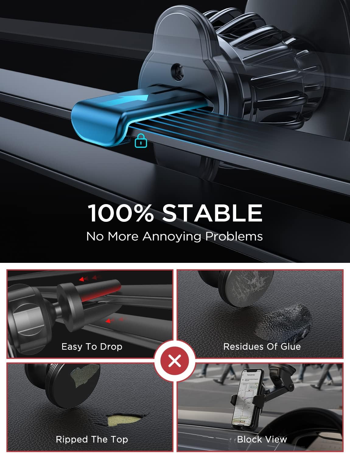 LISEN Magnetic Car Phone Holder for Air Vent