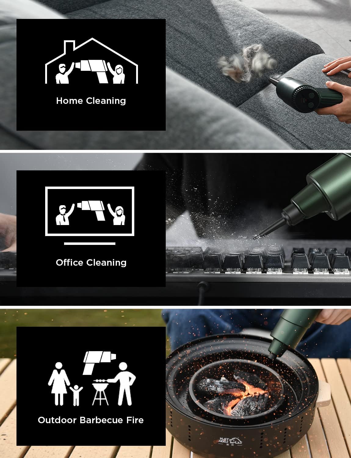 Lisen 電動圧縮空気ダスター