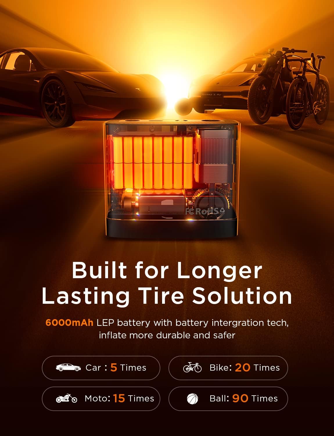 Lisen コードレスタイヤインフレーター