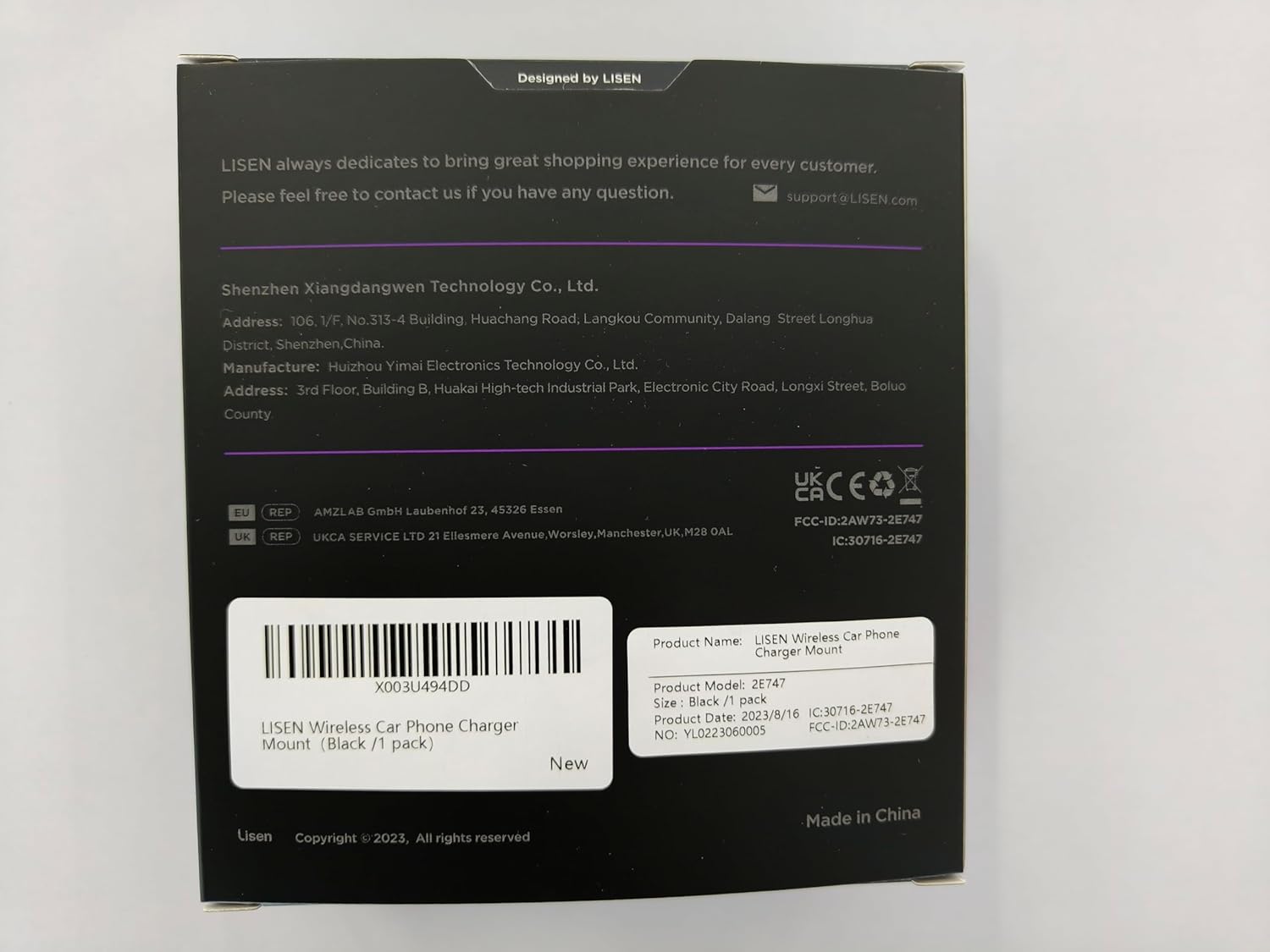LISEN MagSafe対応カーマウント充電器【15W】