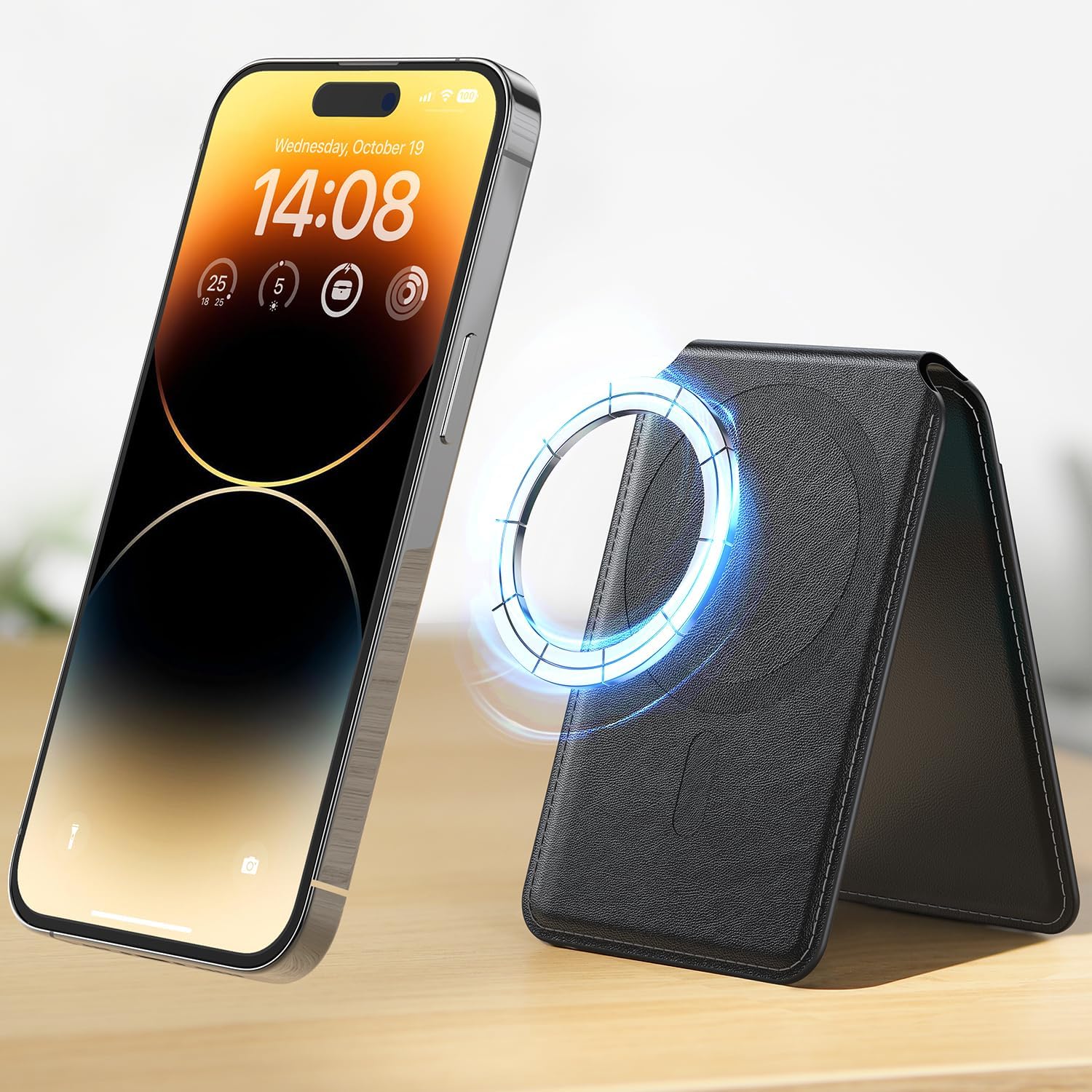 Lisen Magsafe ウォレット カード ホルダー