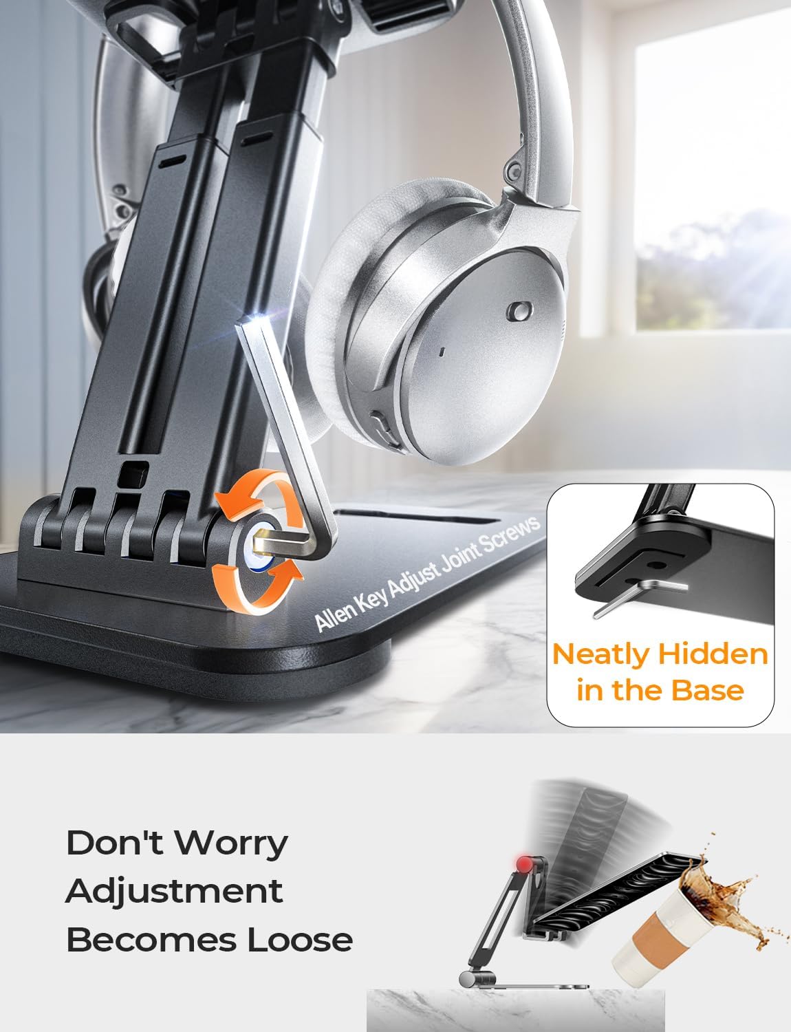 LISEN iPad-Ständer für den Schreibtisch, praktisches Homeoffice-Zubehör für Männer, Frauen und Kinder, tragbarer Monitorständer für iPad A16, Zubehör für den Schalter