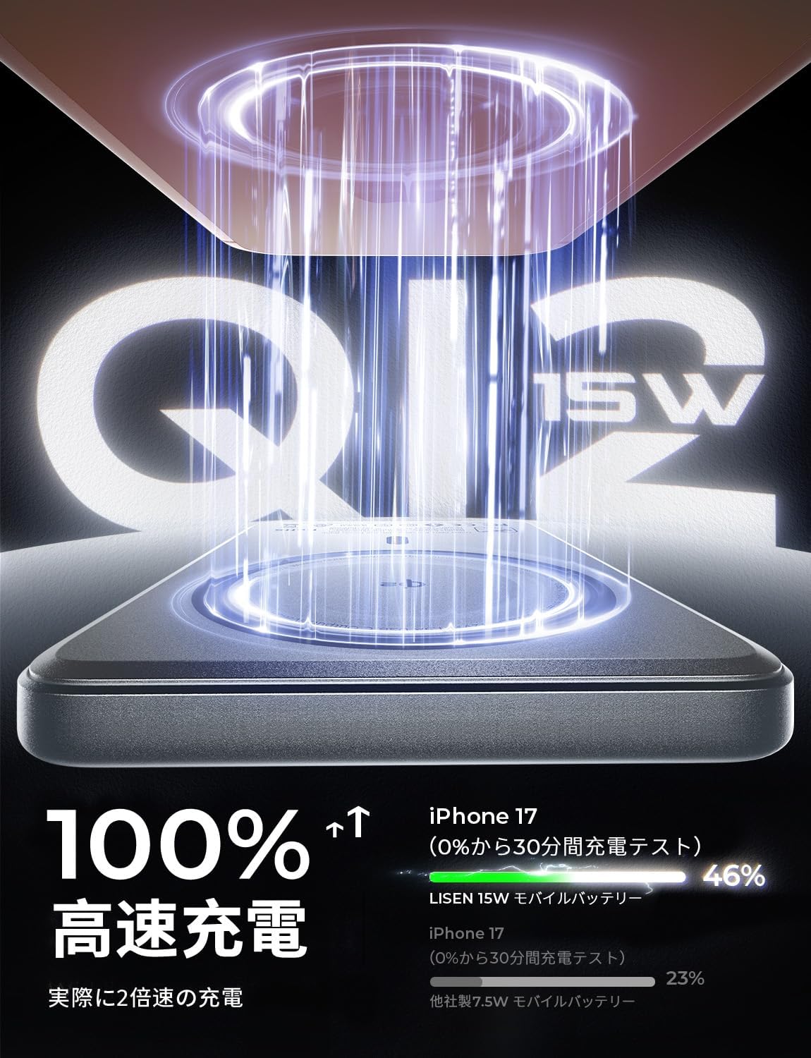 LISEN P601 Pro 27W Qi2 Ultra-Slim Power Bank