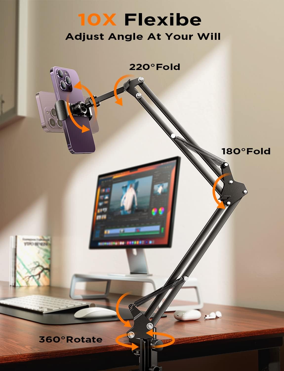 LISEN Tablet Stand iPad Stand for Desk & Bed