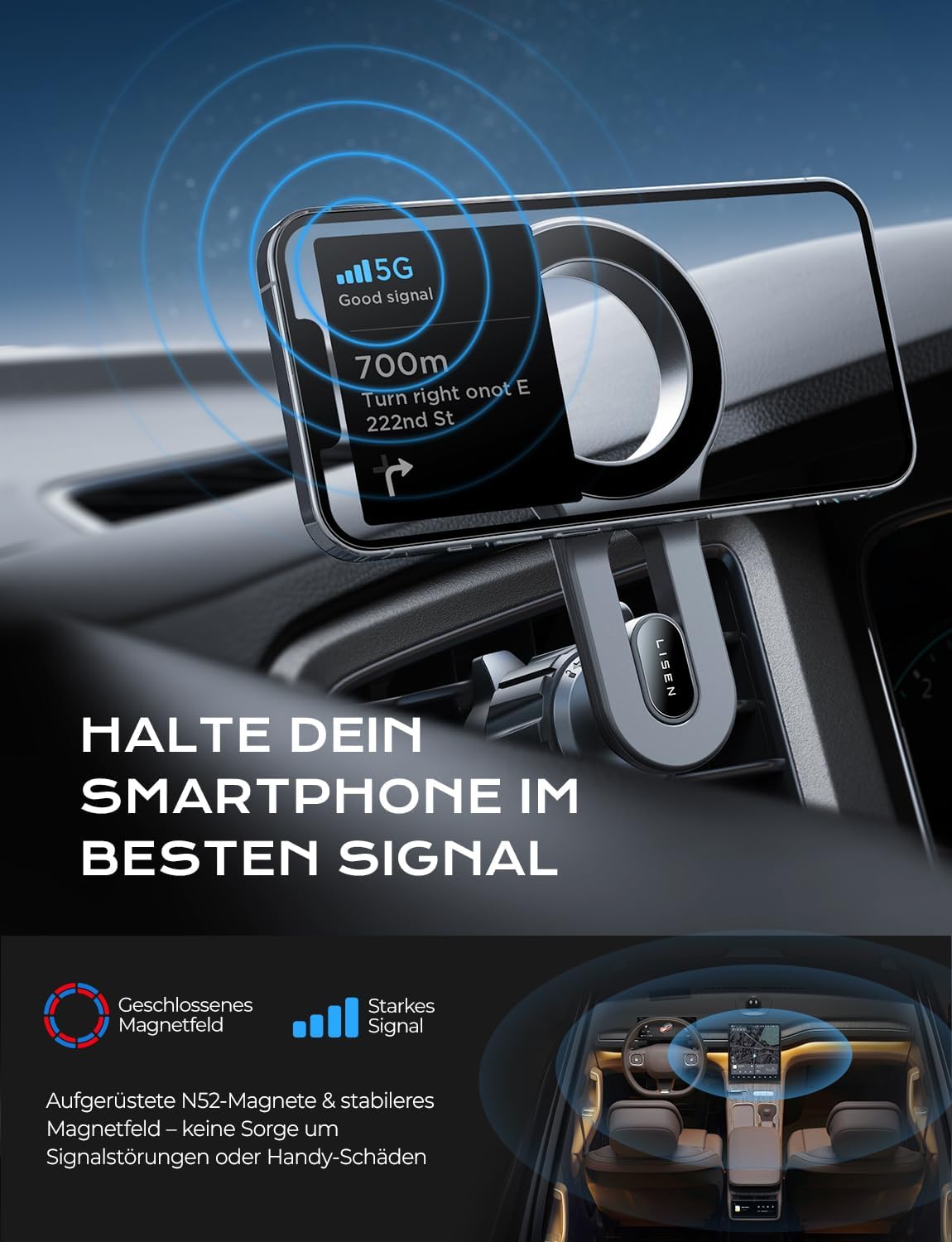 LISEN Magsafe Car Mount