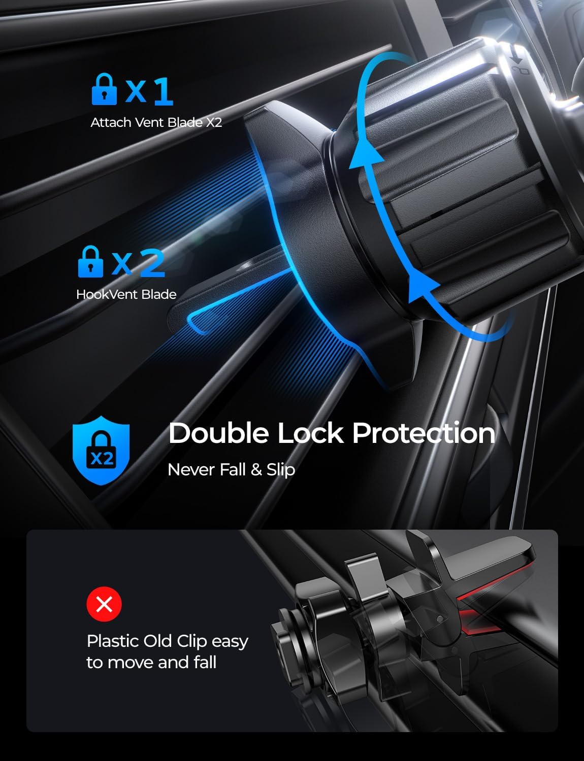 LISEN MagSafe対応 カーマウント充電器【15W プロ】