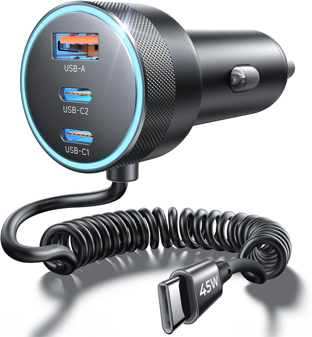 LISEN 90W Car Charger USB C