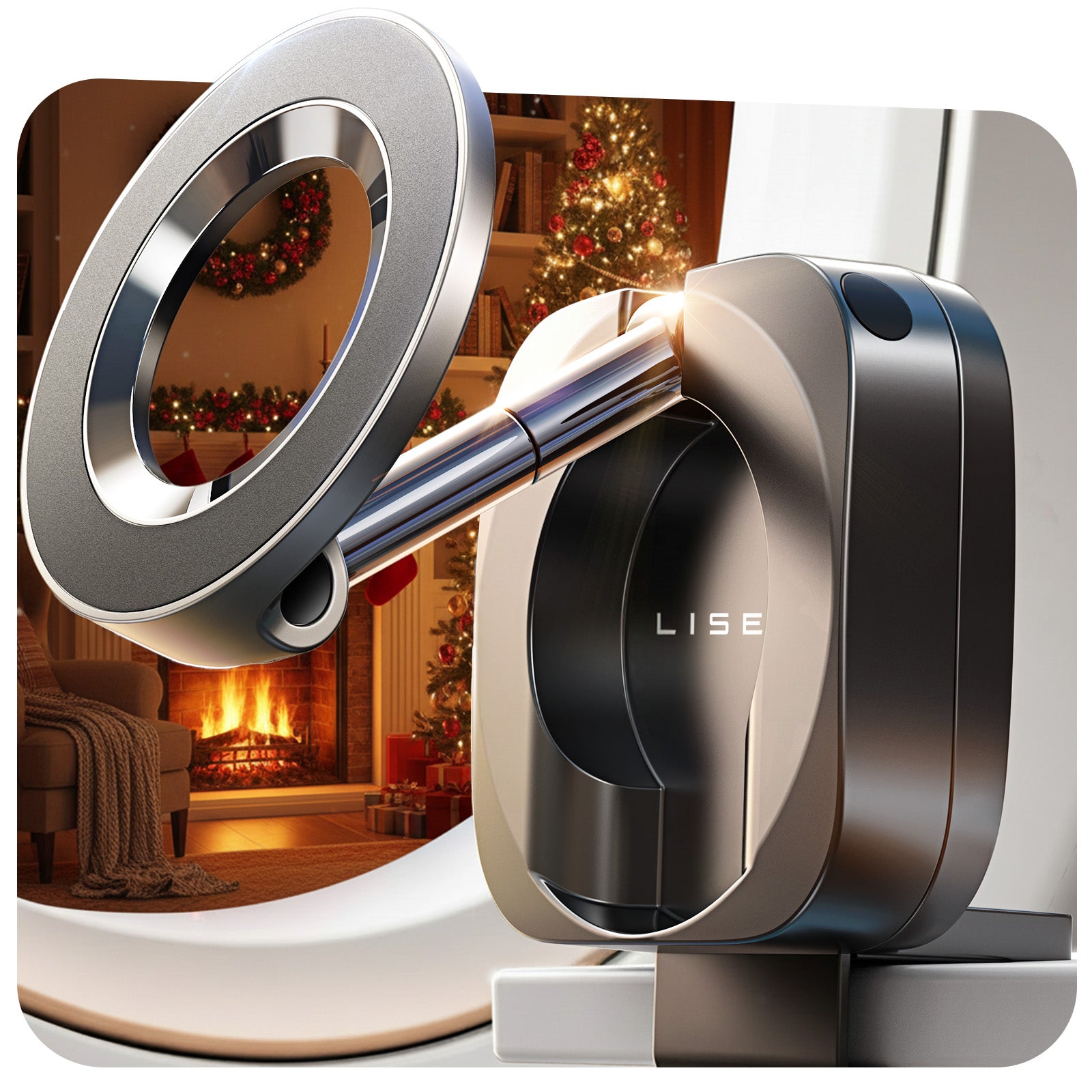 LISEN 飛行機旅行必需品 女性用スマホホルダー クールな男性向けガジェット 2026年 旅行 バレンタインデーギフト 彼へのクルーズマストハブ 2026年 三脚 一脚 必需品 最高のMagSafeスマホアクセサリー