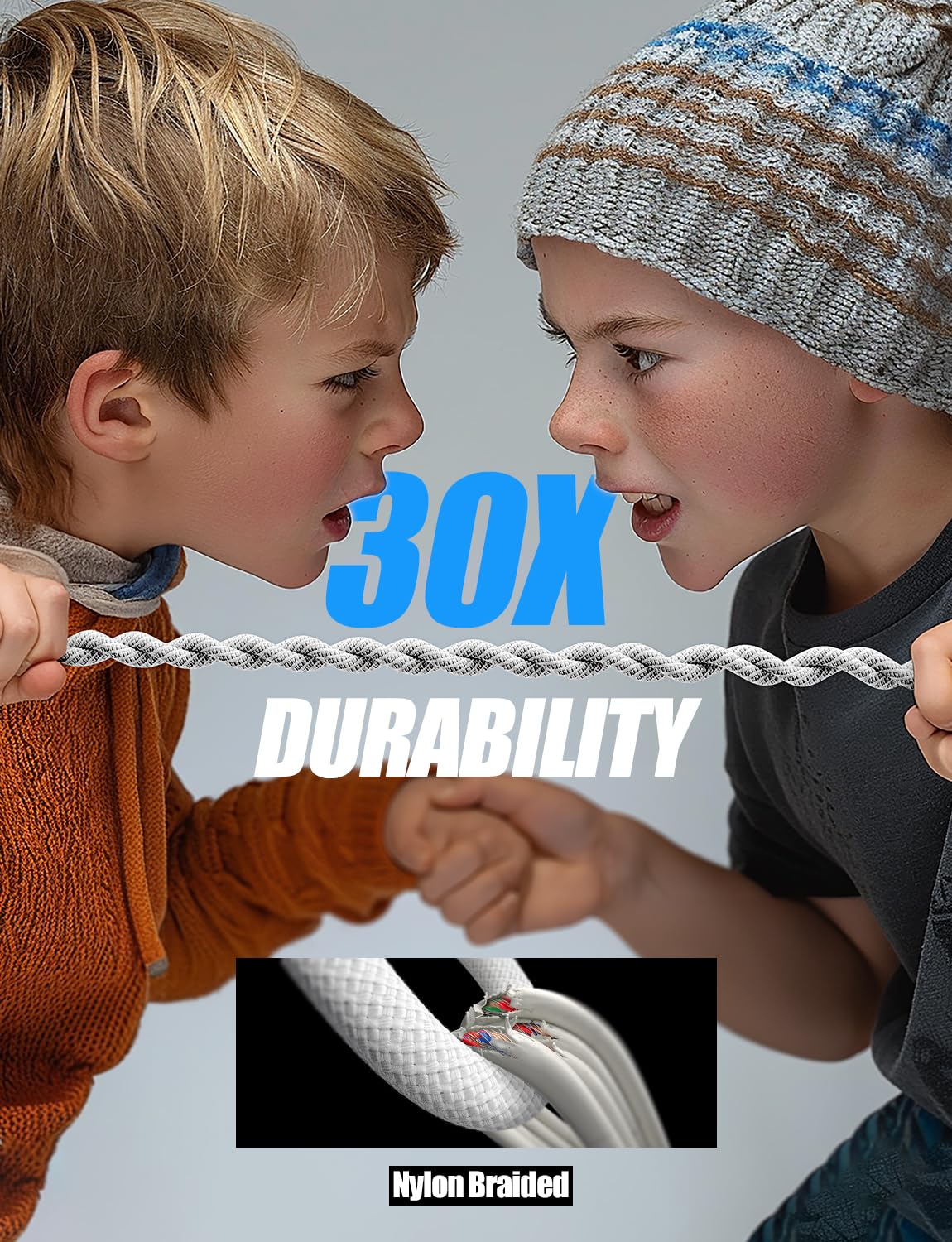 LISEN 2 Pack 240W USB C to USB C Cable 1M Charger Cable White