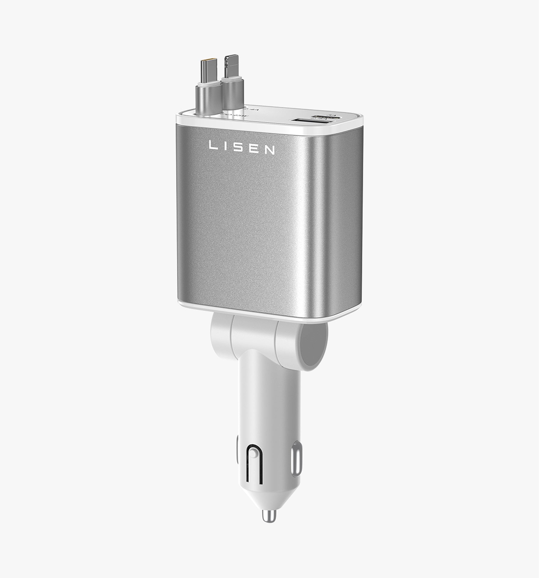 LISEN Retractable 84W Fast Car Charger