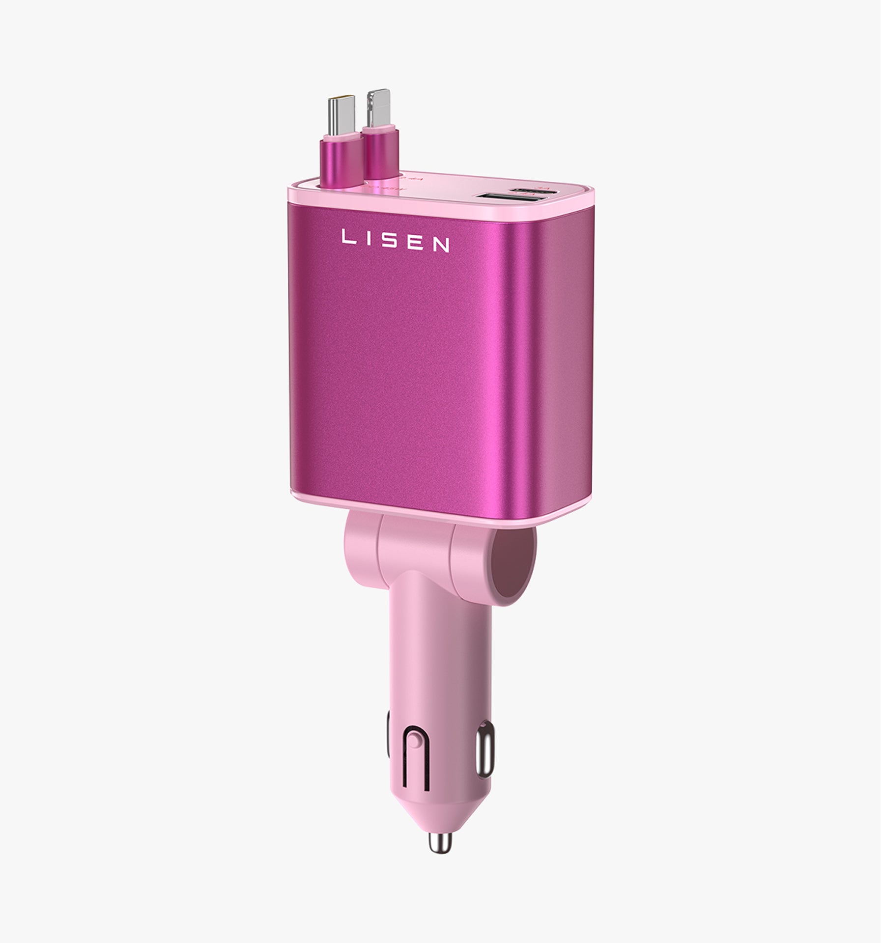 LISEN Retractable 84W Fast Car Charger