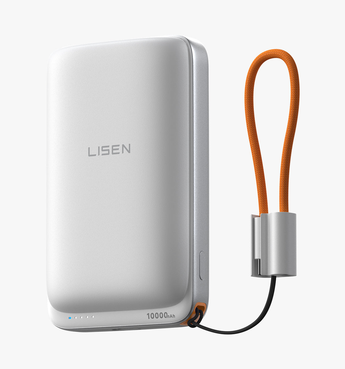 LISEN Qi2.2 25W Power Bank with Built-In USB-C Cable