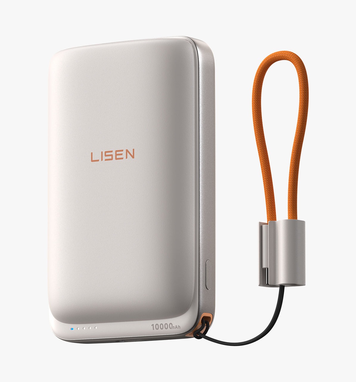 LISEN Qi2.2 25W Power Bank with Built-In USB-C Cable