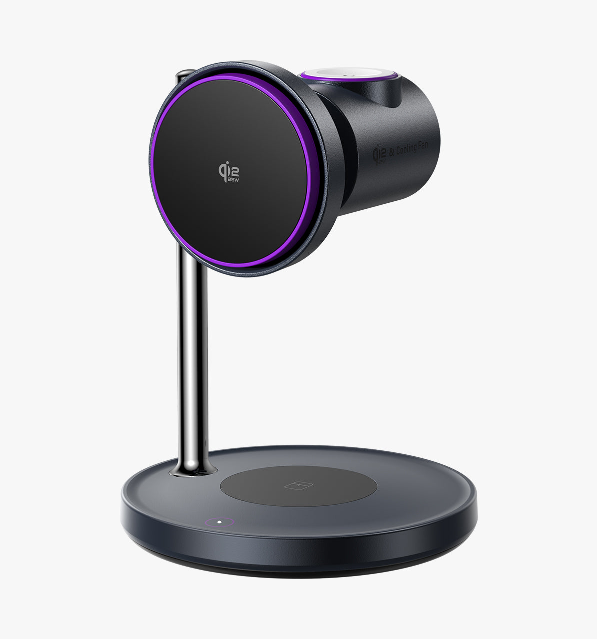 LISEN 3-in-1 Qi2.2 MagSafe Charging Stand with Cooling Fan