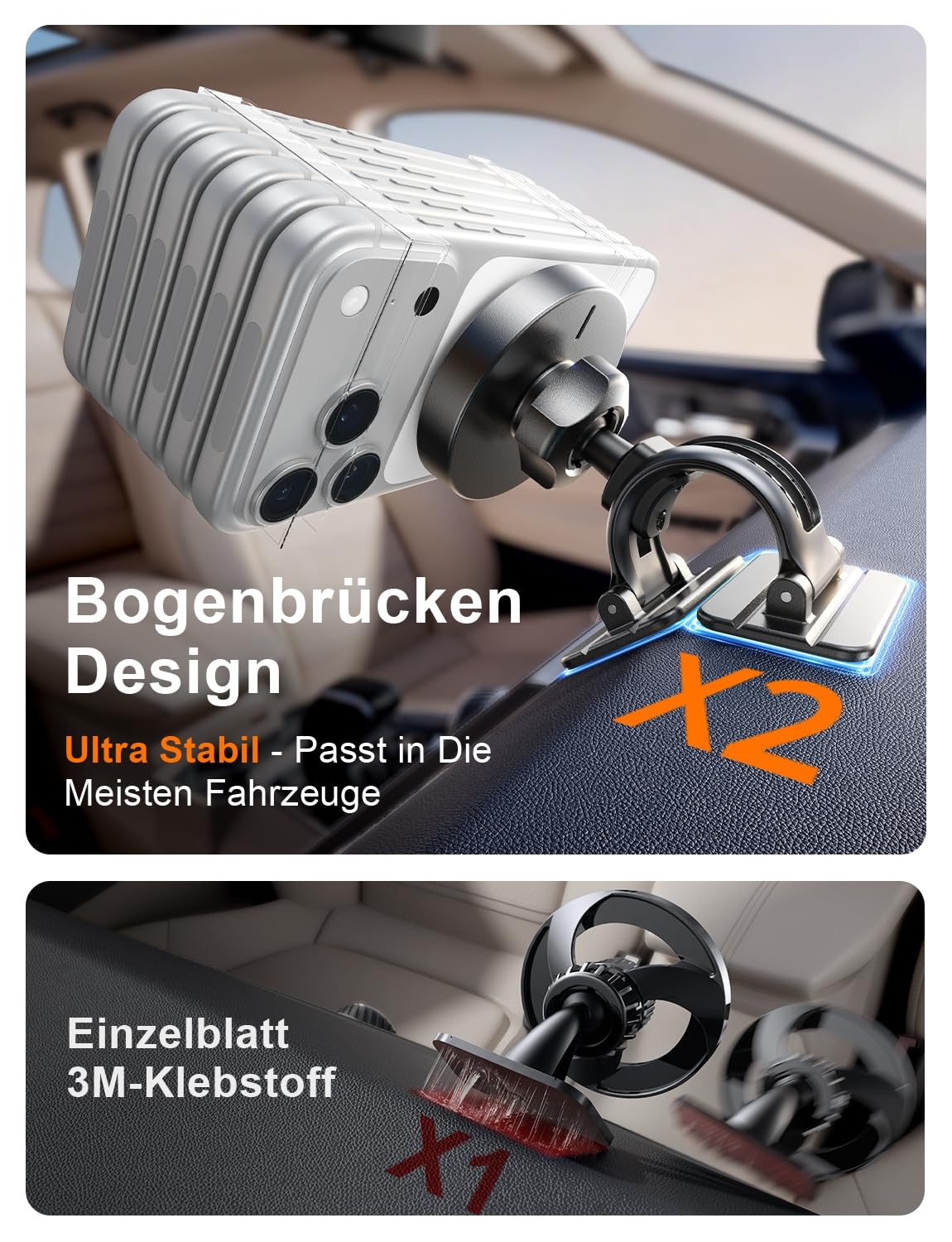 LISEN für Magsafe Autohalterung 15W Handyhalterung Auto mit Ladefunktion