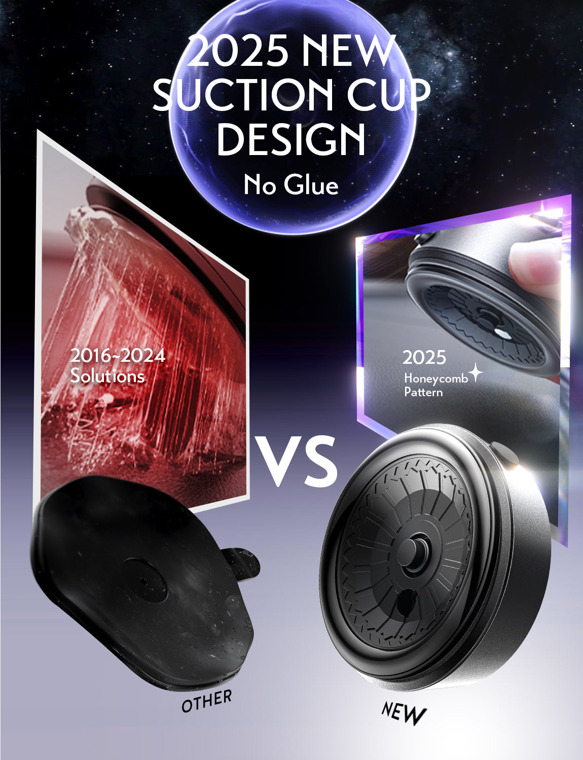 LISEN 真空吸引式スマホホルダー