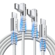 Lisen USB C to C ケーブル [60W 2個パック、6.6フィート]