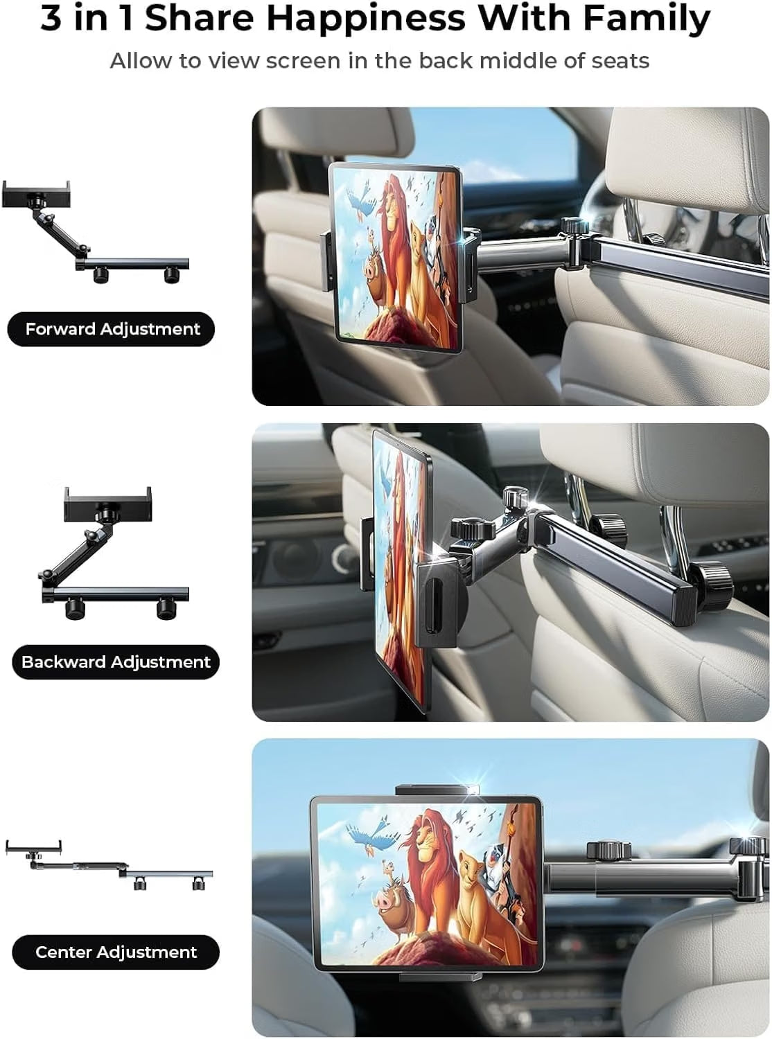 LISEN für iPad Tablet Halterung Auto Kopfstütze