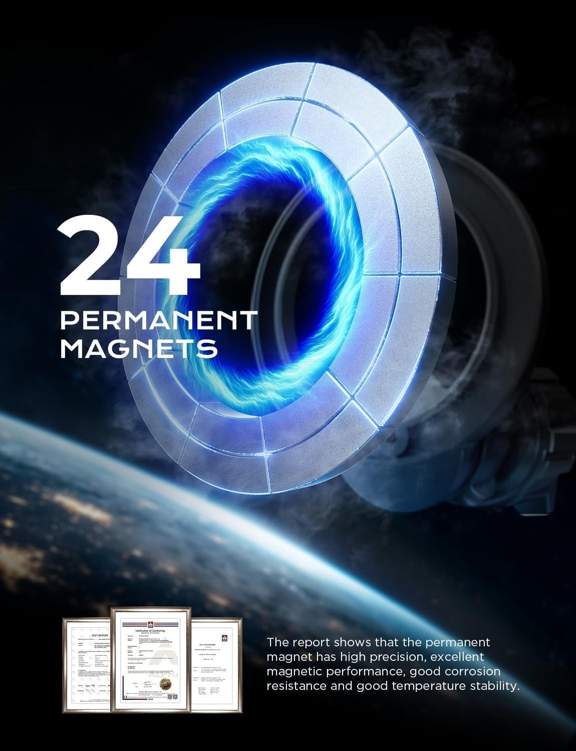 LISEN for Magsafe Car Mount [24 Strong Magnets]