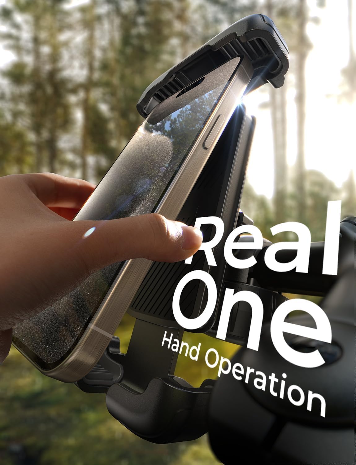 LISEN Bike Phone Holder Mount,[Super Easy Install]
