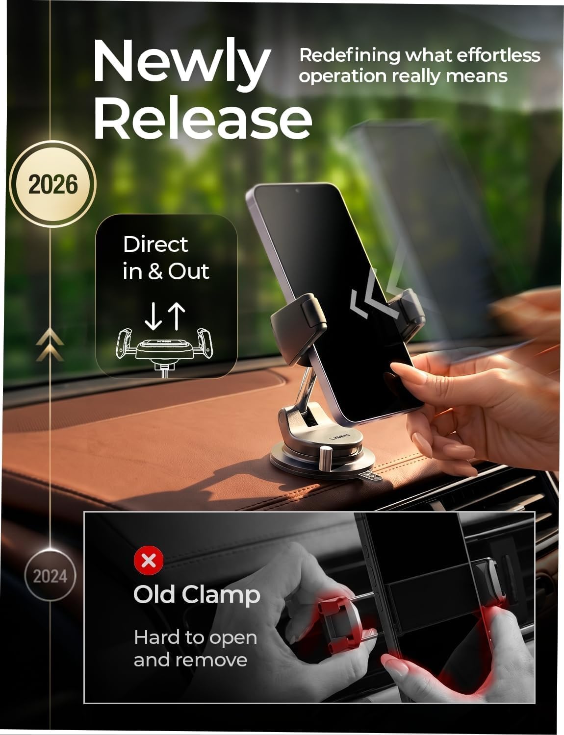 LISEN Auto-Adjust Suction Car Mount