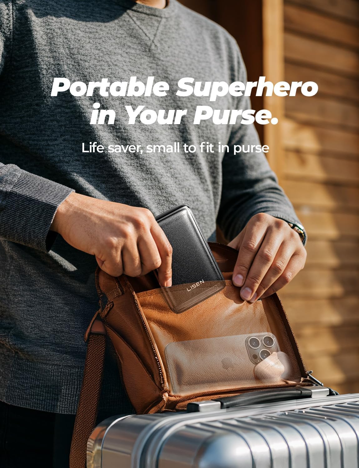 LISEN Qi2 急速充電 ポータブル MagSafe パワーバンク