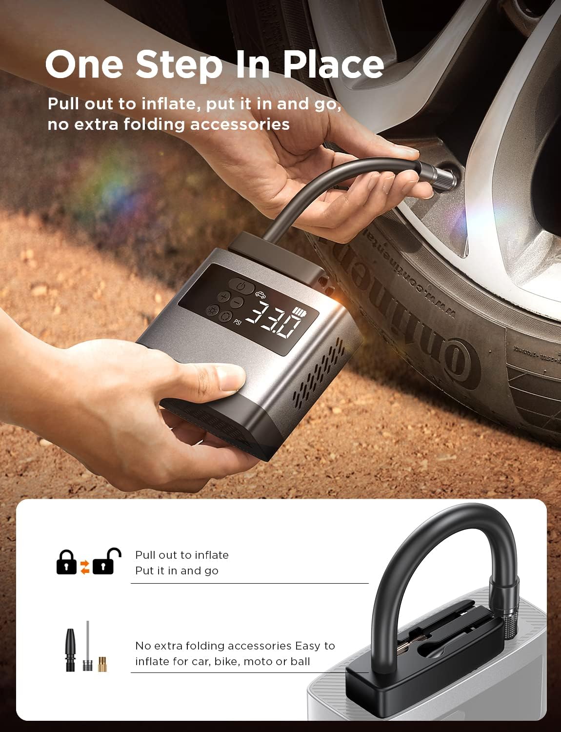 Lisen コードレスタイヤインフレーター