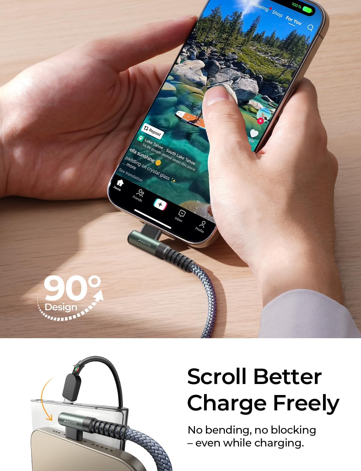 AINOPE USB C Charger Cable