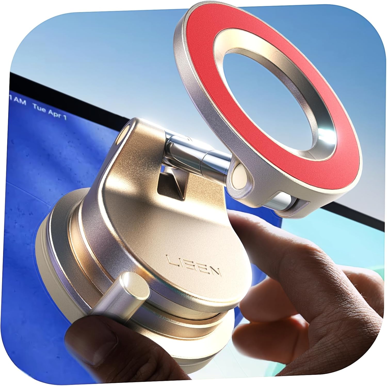 LISEN for Magsafe Car Mount,  Magnetic Car Accessories for Women Men Truck Jeep BMW