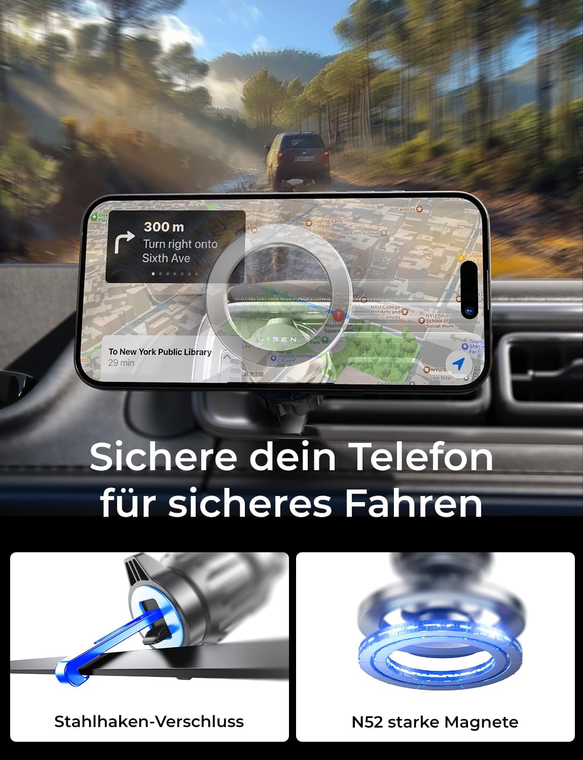 LISEN For Magsafe Car Mount