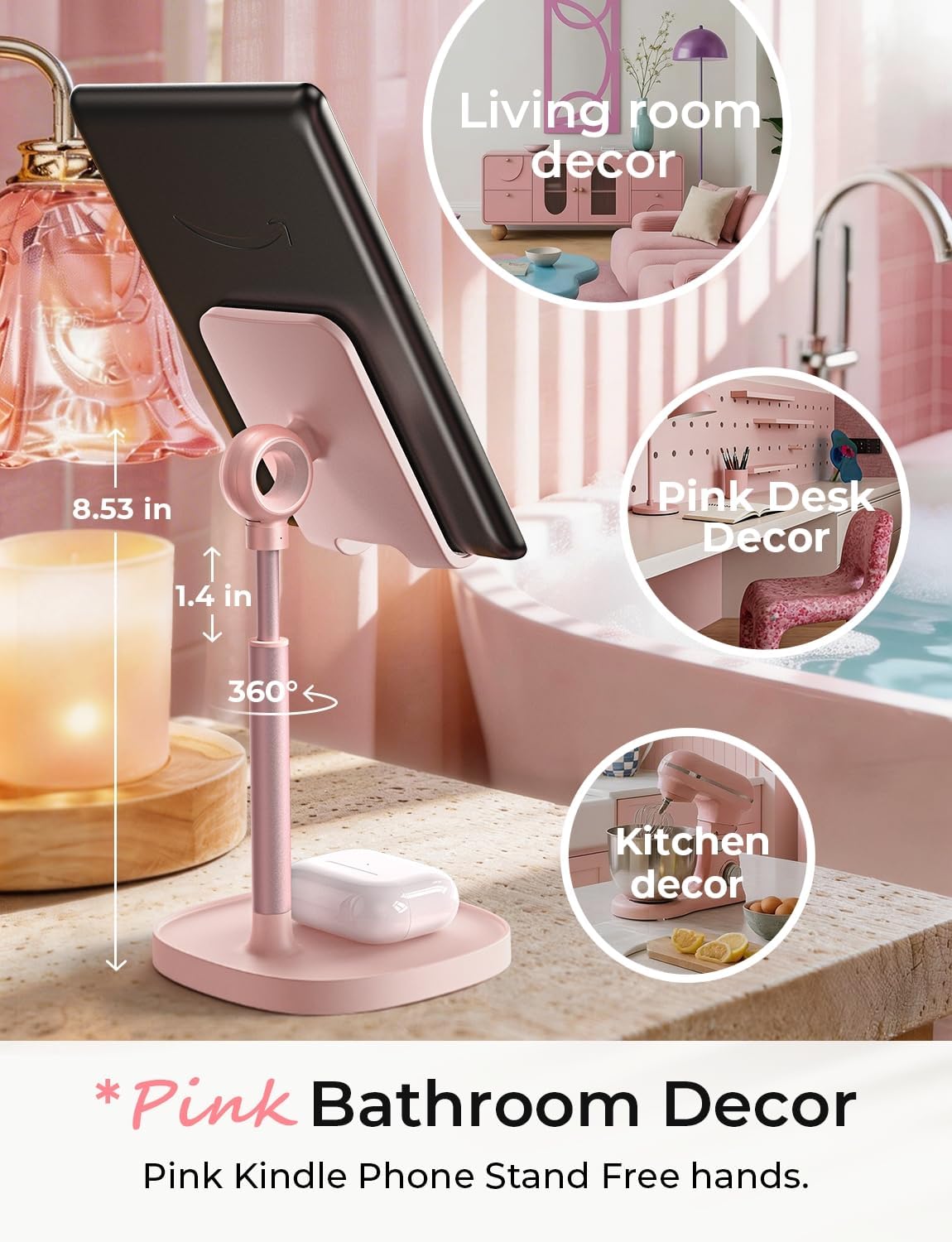 Lisen Verstellbarer Handyhalter für den Schreibtisch