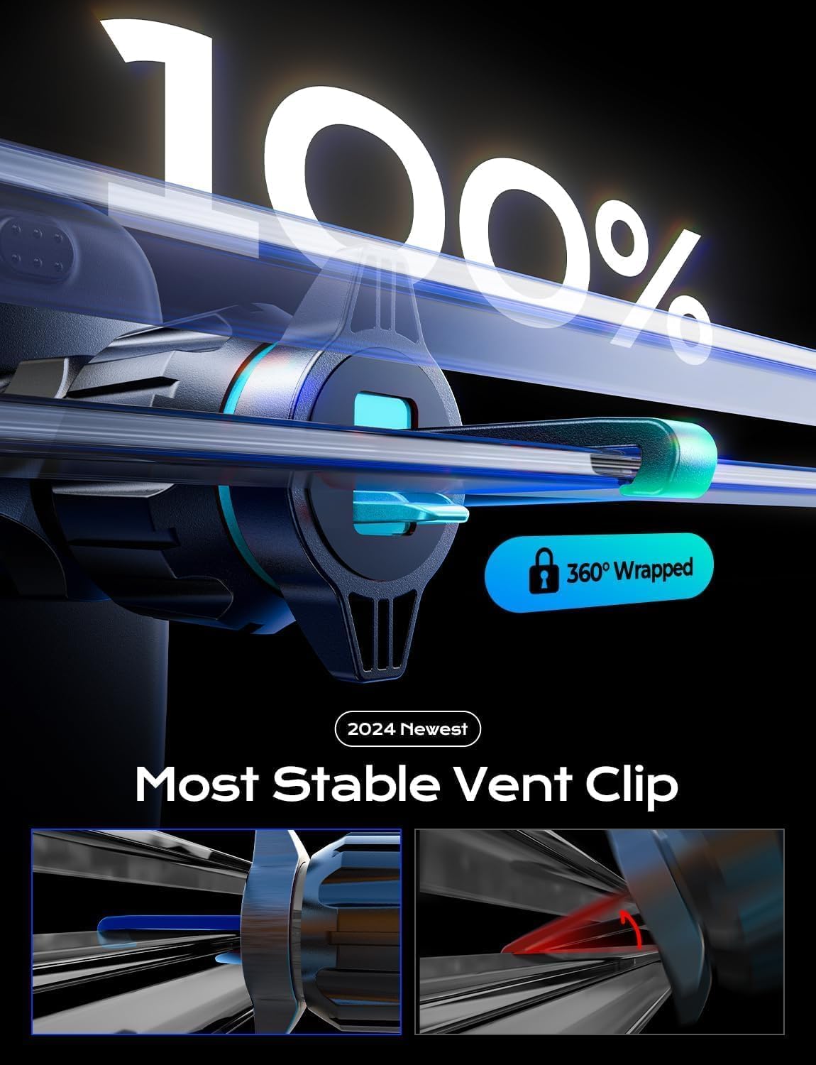 LISEN Car Phone Mount, Phone Holders for Your Car