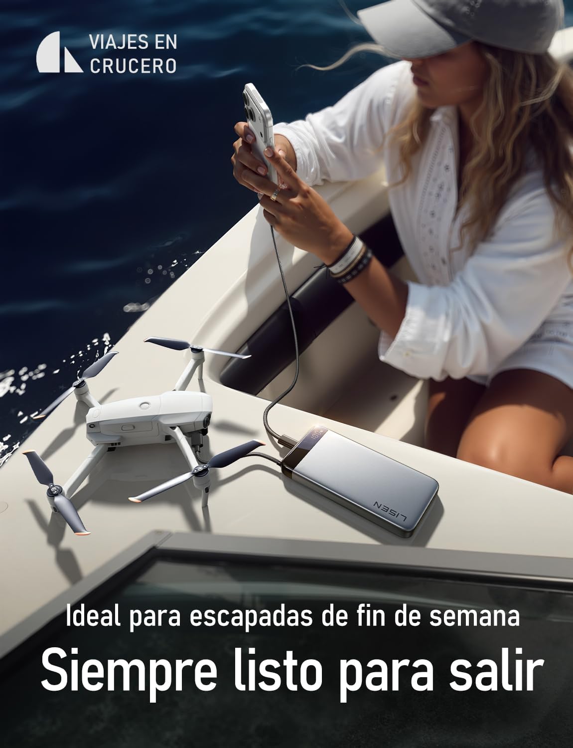 LISEN Power Bank CCC Certified 20000mAh, Bateria Portatil iPhone PD 35W