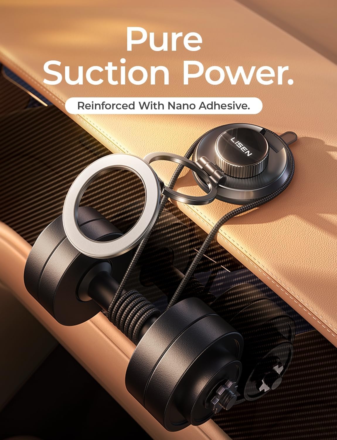 LISEN Suction Phone Mount for Vacuum