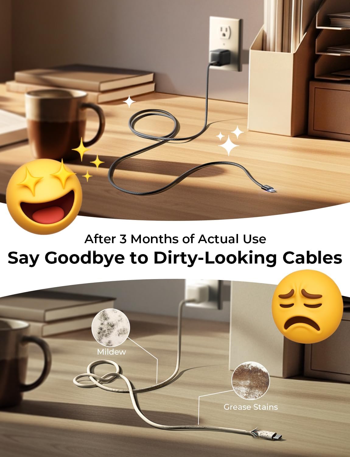 LISEN USB C to USB C Cable 60W