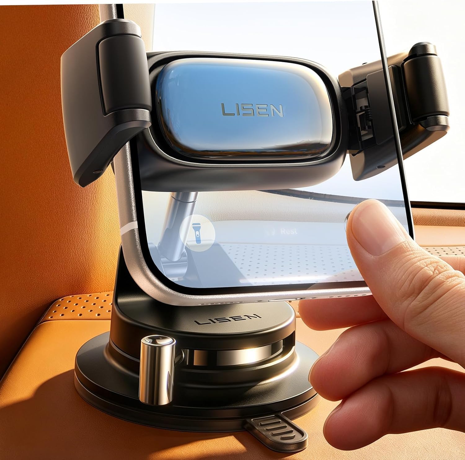 LISEN Suction Car Phone Holder, [Industry First]