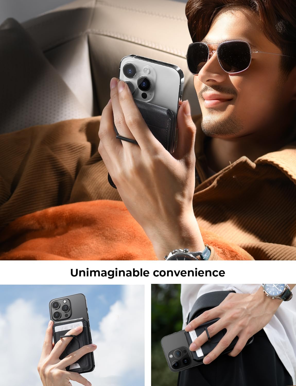 Lisen Magsafe ウォレット カード ホルダー