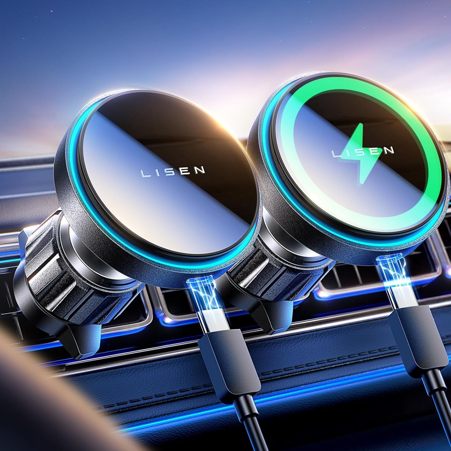LISEN 15W for Magsafe Handyhalterung Auto mit Ladefunktion 