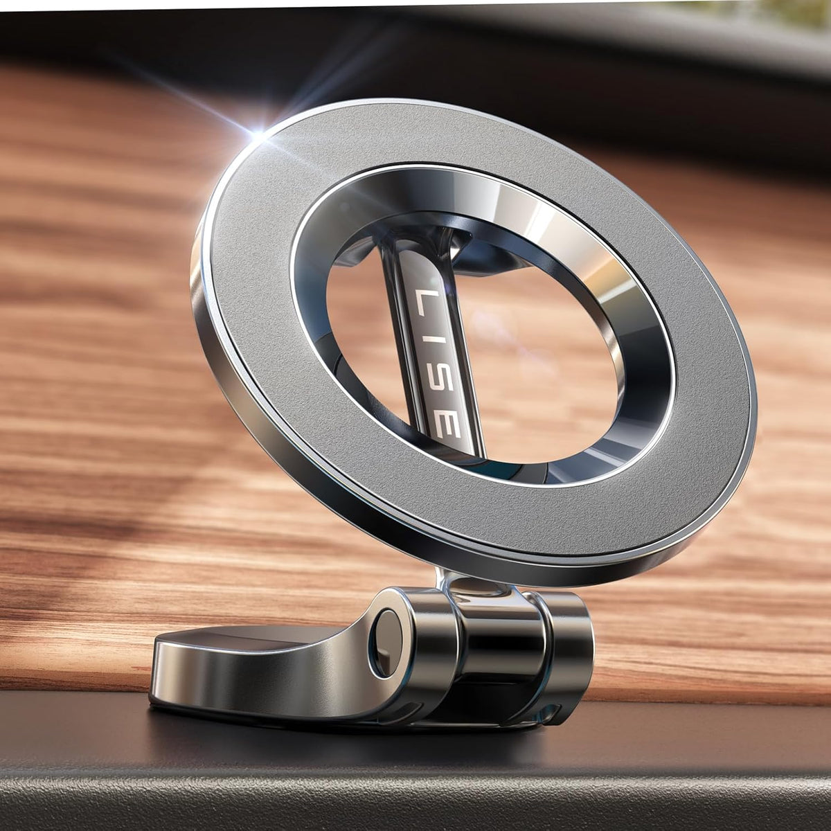 LISEN for MagSafe Car Mount [24 Strong Magnets] Magnetic Phone Holder 360°