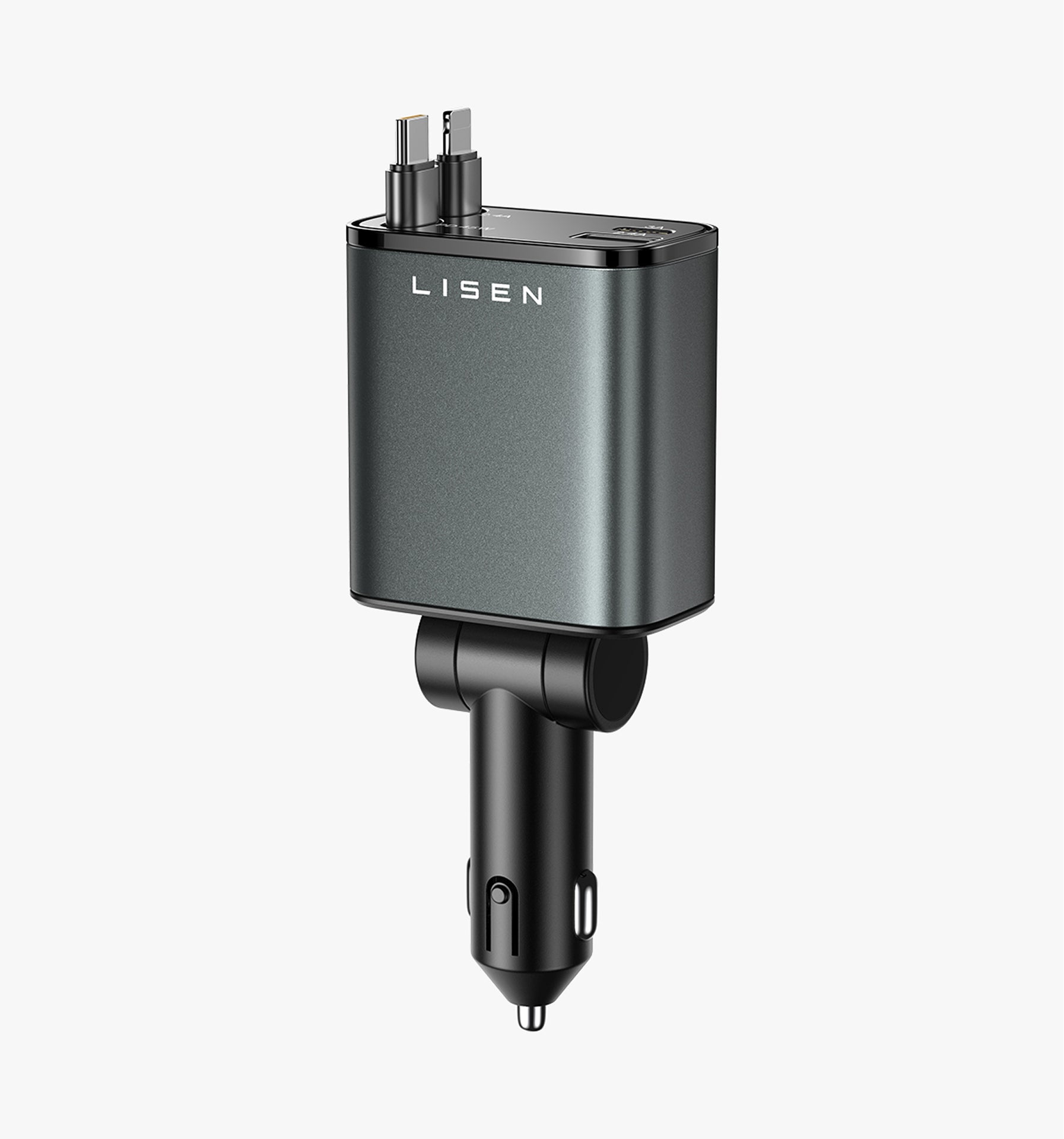 LISEN Retractable 84W Fast Car Charger