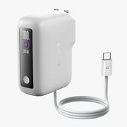 LISEN 3-in-1 Schnellladegerät für Reisen, 35-W-Netzteil &amp; 27-W-Powerbank, tragbares Ladegerät mit integriertem 1 m USB-C-Kabel und klappbarem Stecker, 7000-mAh-Akku für iPhone 17/16, Galaxy, Pixel 10 