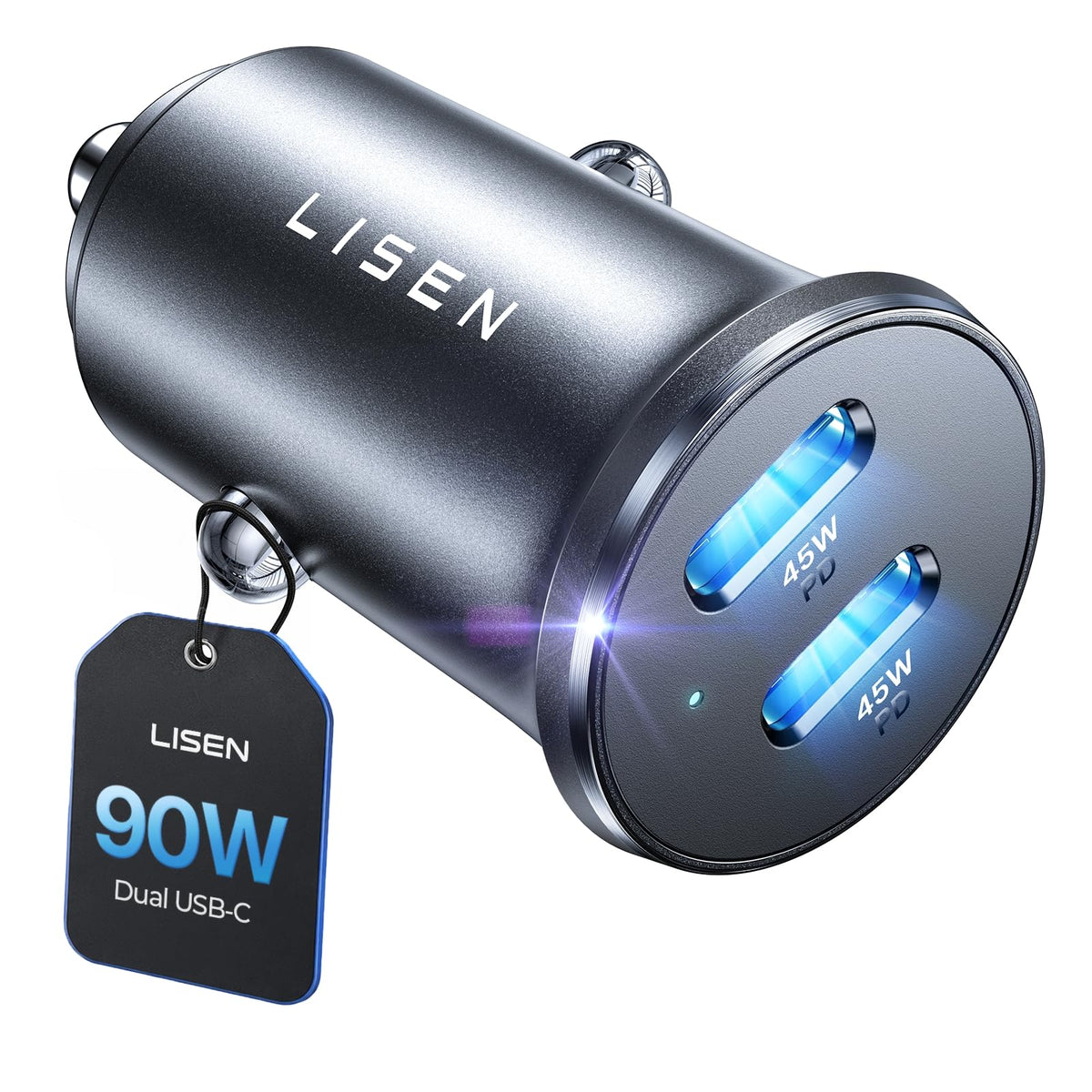 LISEN 90W USB-C Zigarettenanzünder 